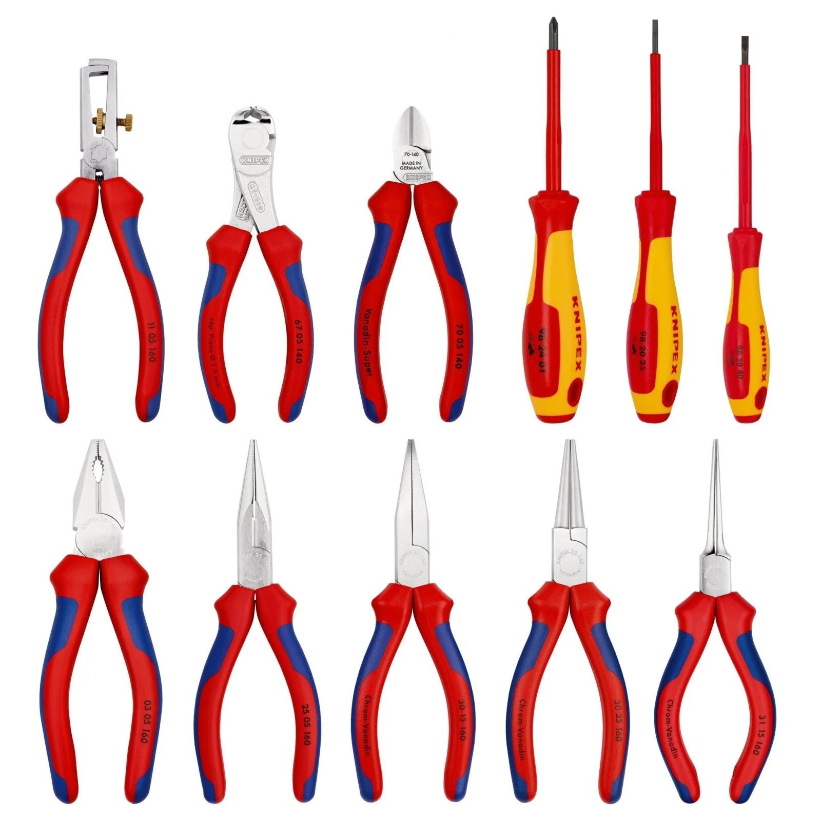 KNIPEX 11 Piece Telecom Tool Kit In Tool Roll - 00 19 41 - Image 2