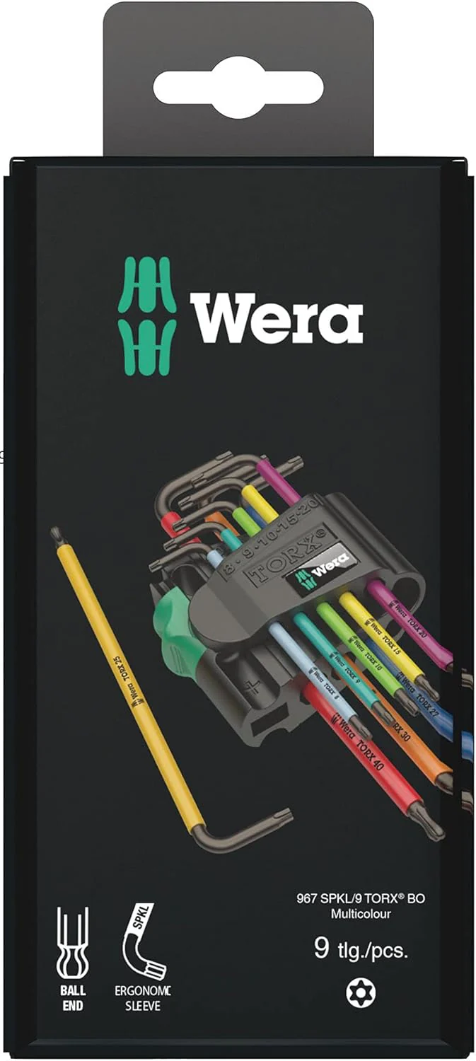 Wera Tools 967Spkl/9Bo Sb Tx Key Set T8-T40 Multicolour 9Pc