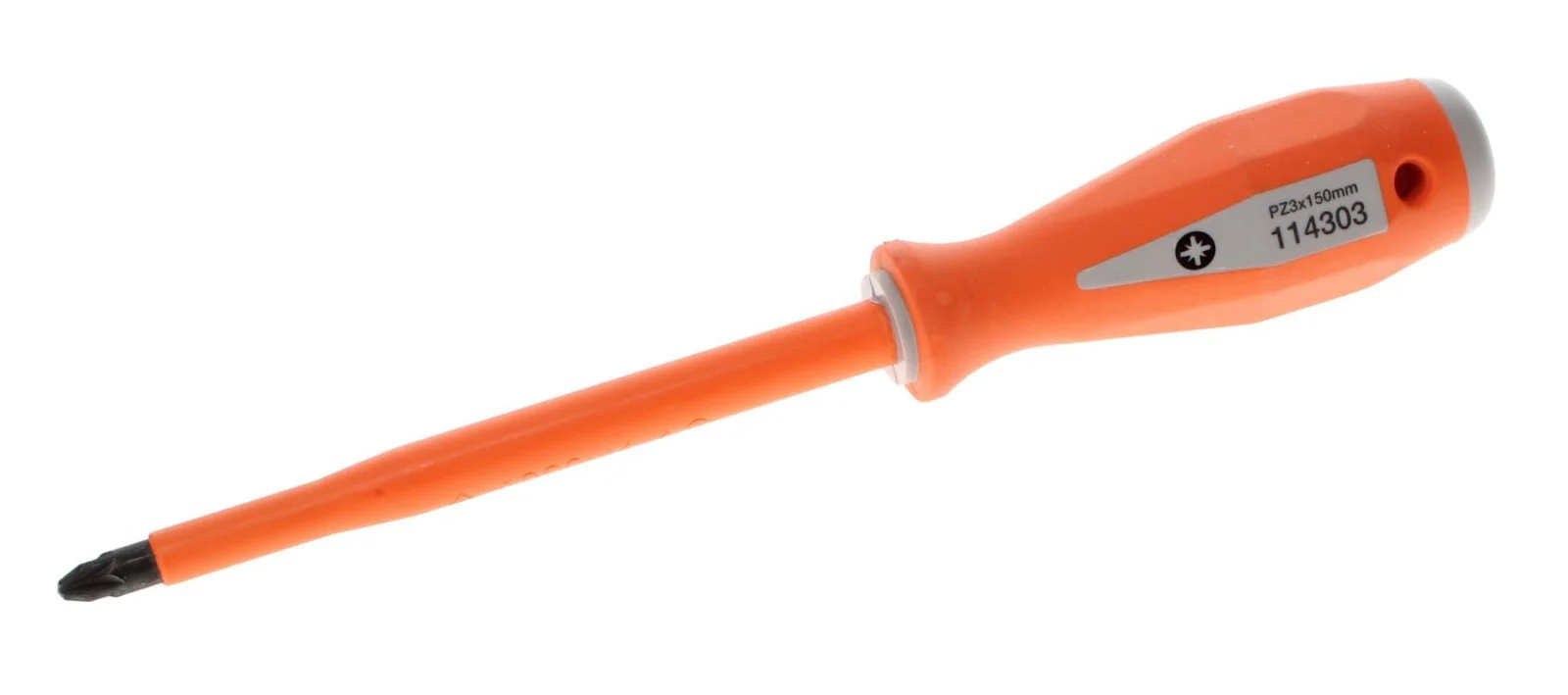 Boddingtons Electrical PZ Insulated Pozidrive Screwdrivers , PZ3, 150mm Blade Length, 270mm Overall Length 114303