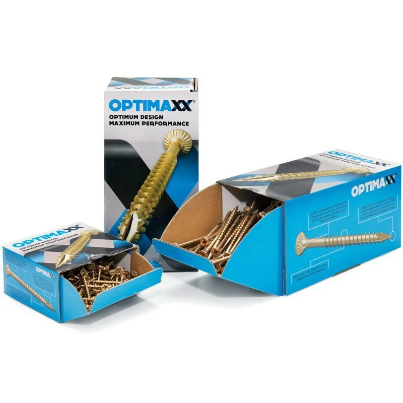 Optimaxx Box of 200 Woodscrews Various sizes - Image 11