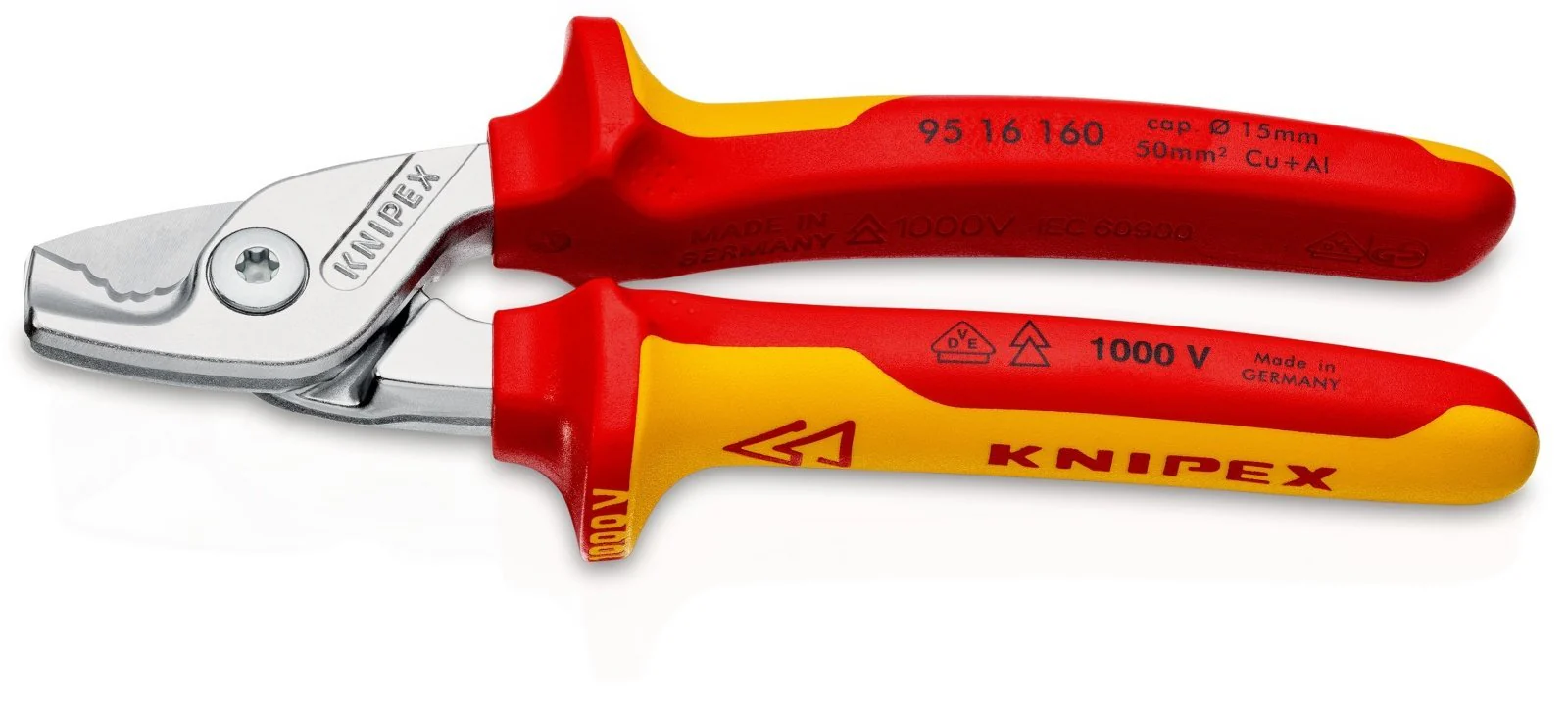 KNIPEX StepCut Cable Shears 160mm - 95 16 160
