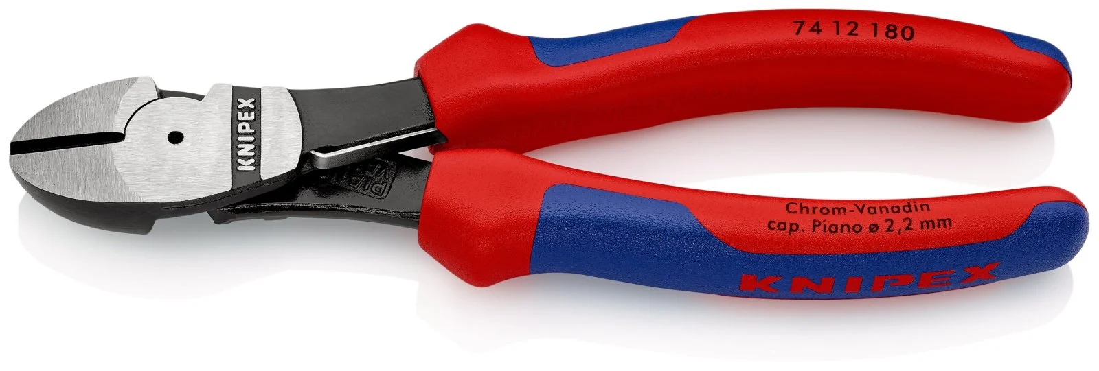 KNIPEX High Leverage Diagonal Cutter 180mm - 74 12 180