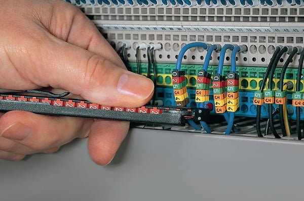 HellermannTyton WIC1 Cable Markers, assorted colours, Pre-printed "0 → 9", 2 → 2.8mm Cable - Image 2