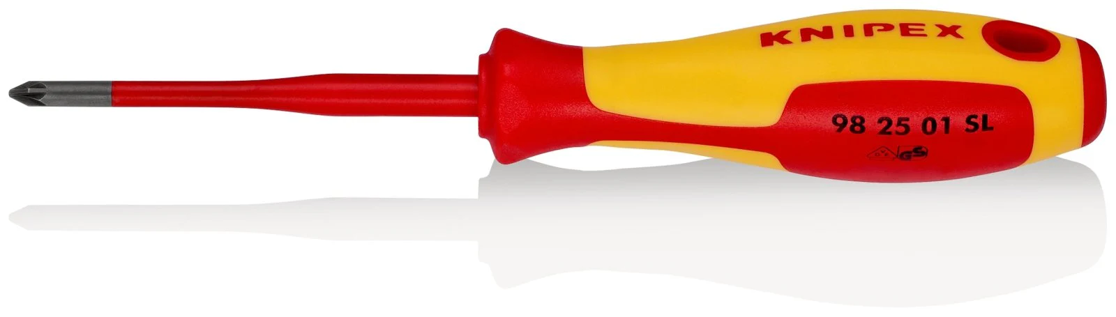 KNIPEX Cross Slot Slim Screwdriver 187mm - 98 25 01 SL