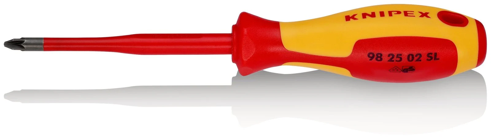 KNIPEX Cross Slot Slim Screwdriver 212mm - 98 25 02 SL