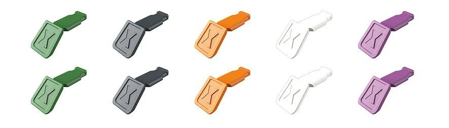 KNIPEX 00 61 10 ColorCode Clips (10 pieces Mixed Packs)-21mm - Image 2