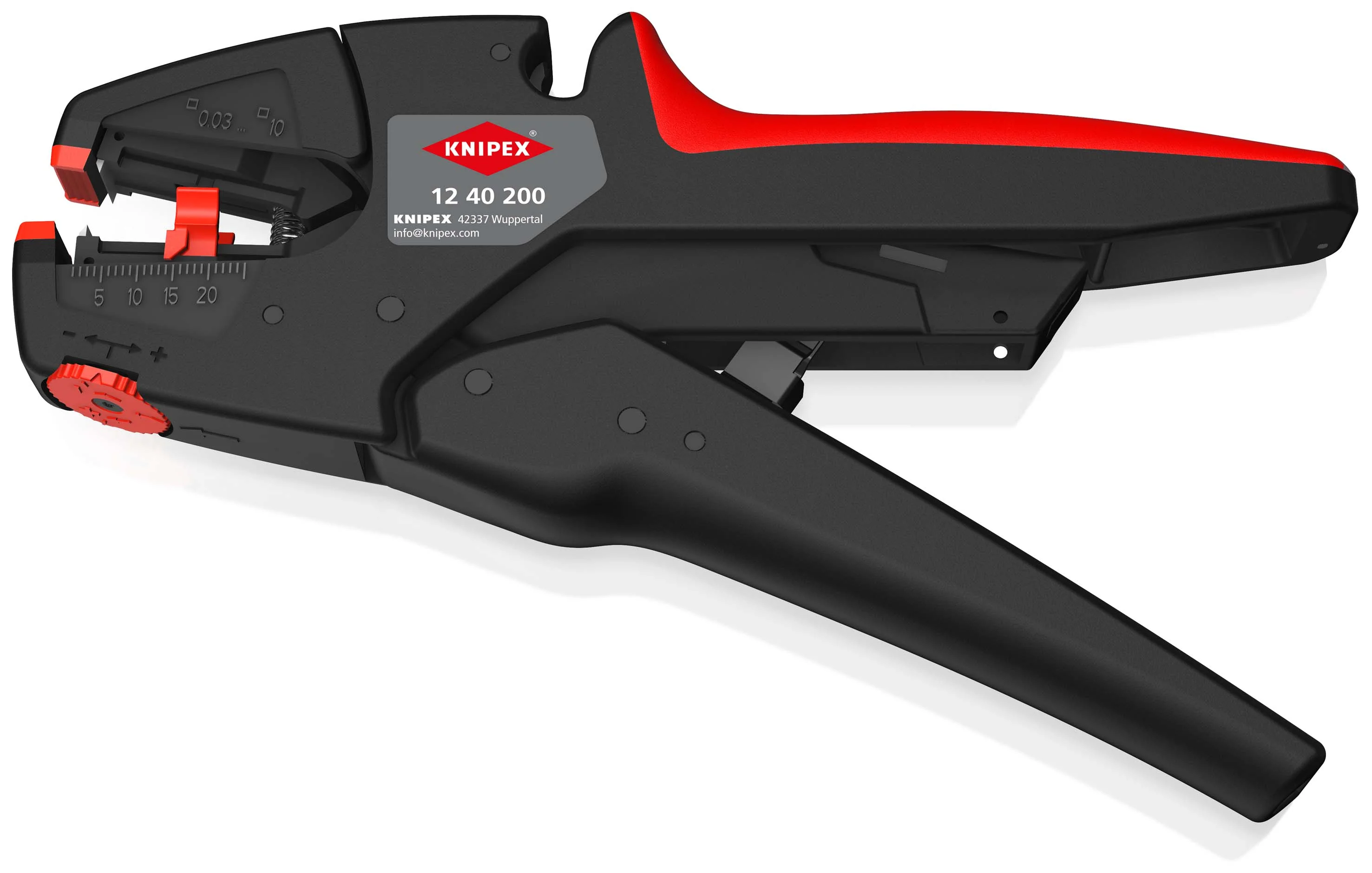 KNIPEX EvoStrip Self-Adjusting Insulation Stripper - 12 40 200