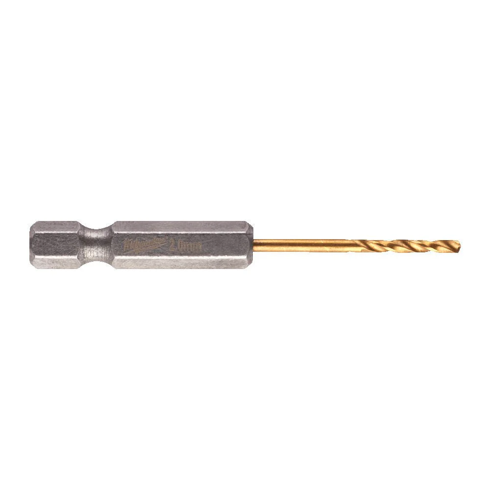 Milwaukee Metal Drill Bit Red Hex Shockwave HSS - Ground Titanium