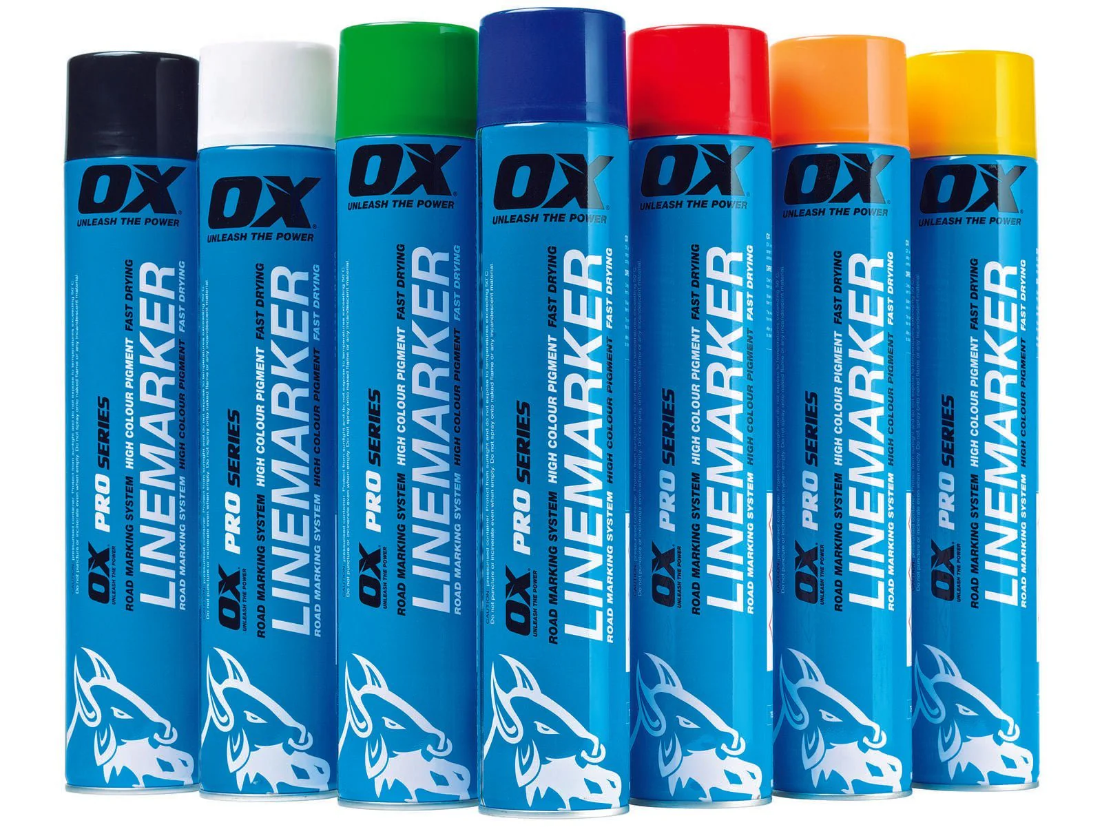 OX 750ML Permanent Line Marker Spray, White - OX-T022603