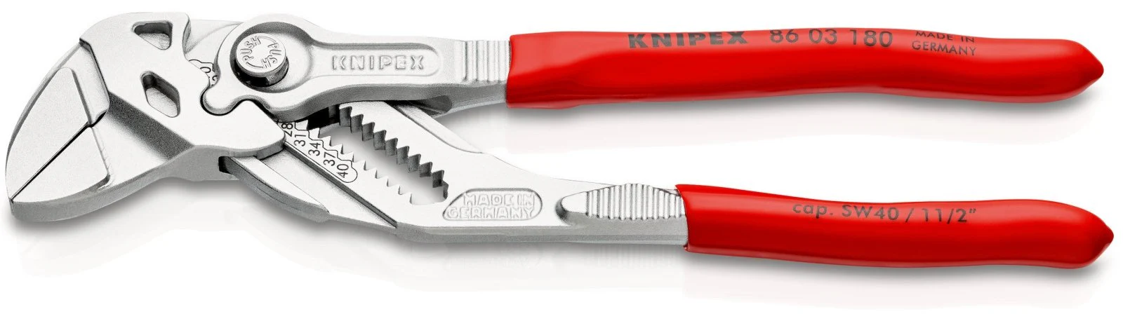 KNIPEX Pliers Wrench Pliers & a Wrench in a Single Tool 180 mm - 86 03 180