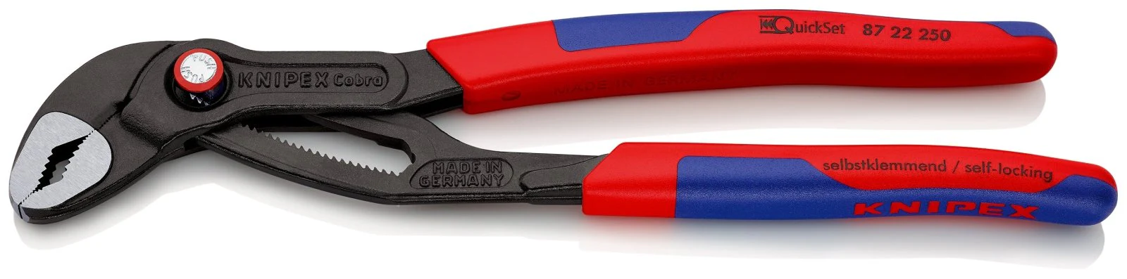 KNIPEX Cobra ® QuickSet Water Pump Pliers 250mm - 87 22 250